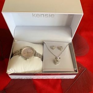 Kensie watch and jewelry set